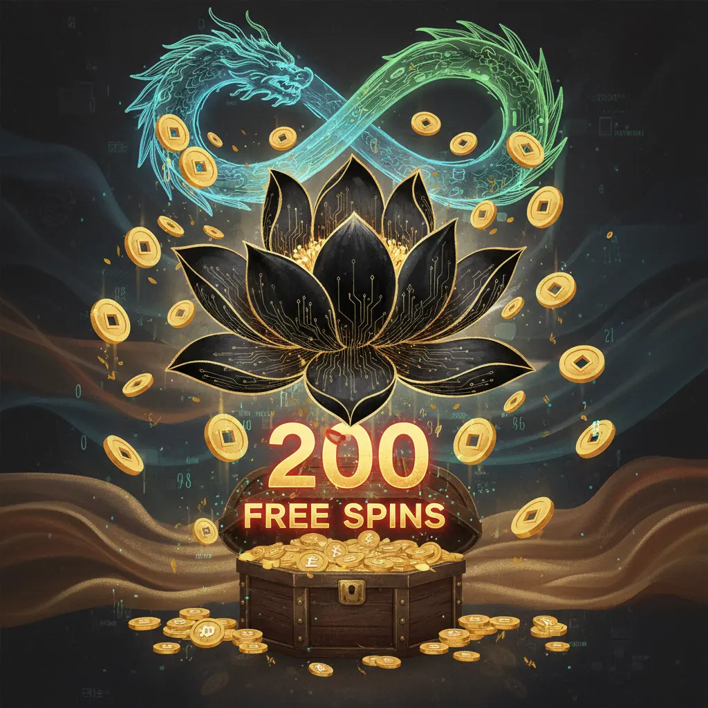 200 free spins - Black